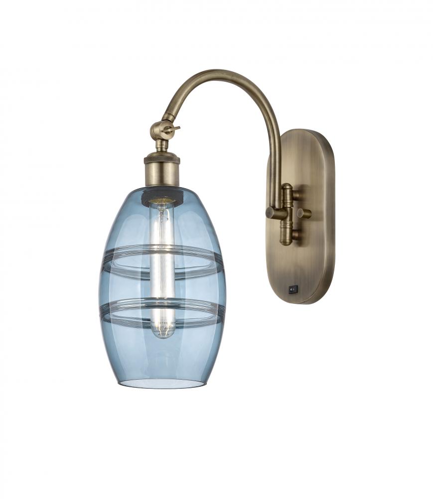 Vaz - 1 Light - 6 inch - Antique Brass - Adjustable Swing Arm