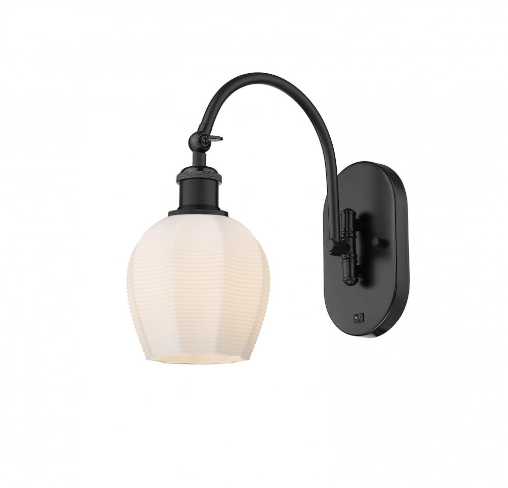 Norfolk - 1 Light - 6 inch - Matte Black - Adjustable Swing Arm