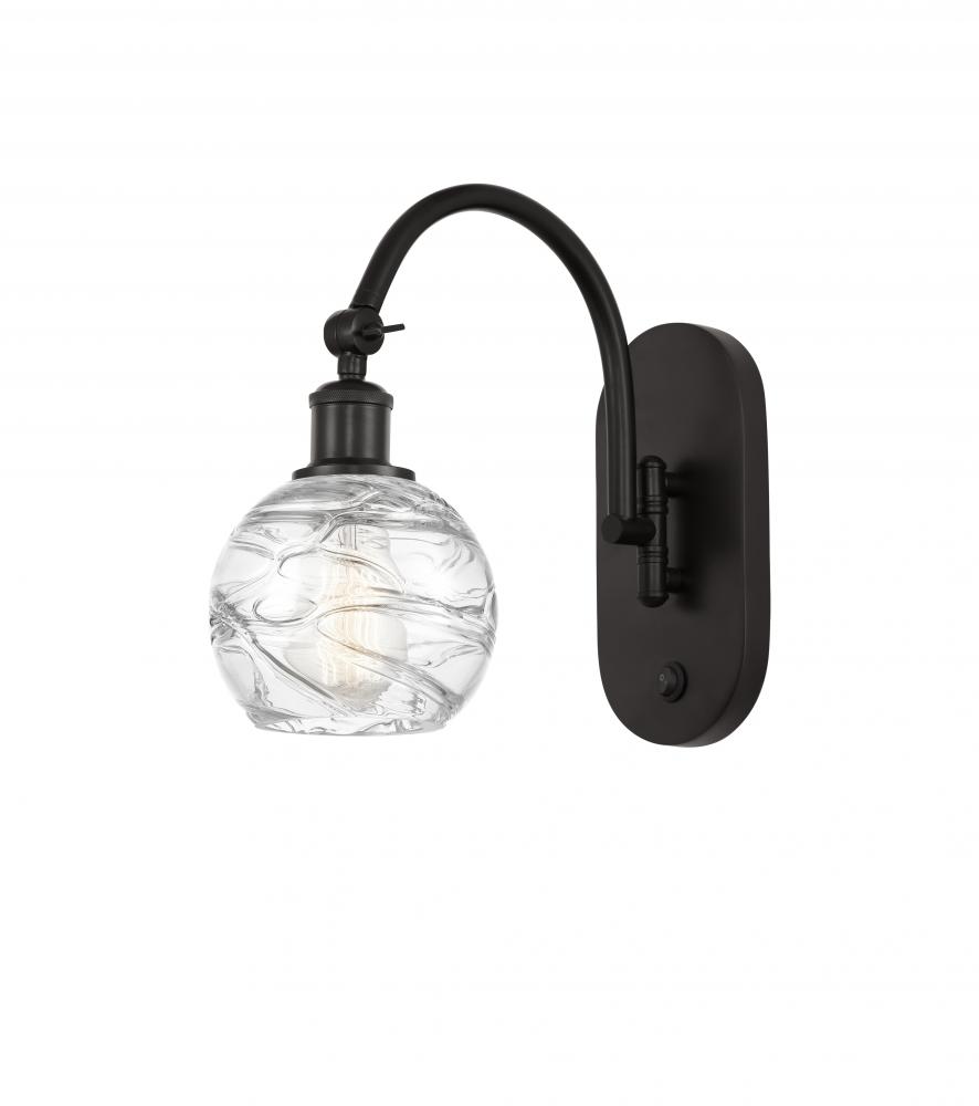 Athens Deco Swirl - 1 Light - 6 inch - Oil Rubbed Bronze - Adjustable Swing Arm
