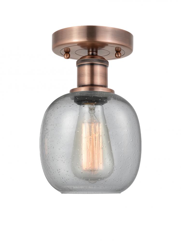 Belfast - 1 Light - 6 inch - Antique Copper - Semi-Flush Mount