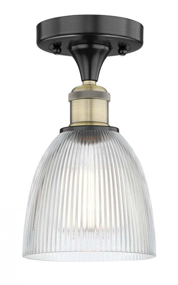 Castile - 1 Light - 6 inch - Black Antique Brass - Semi-Flush Mount