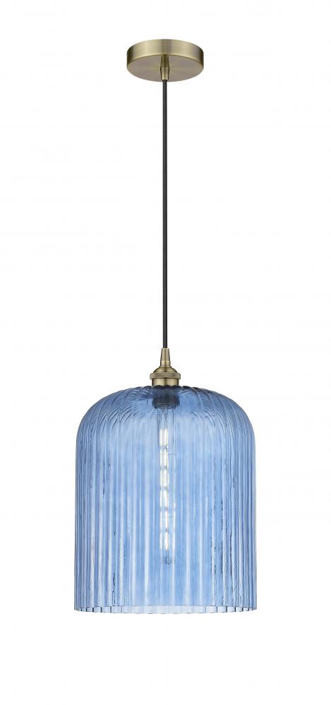 Bridal Veil - 1 Light - 5 inch - Antique Brass - Cord hung - Mini Pendant