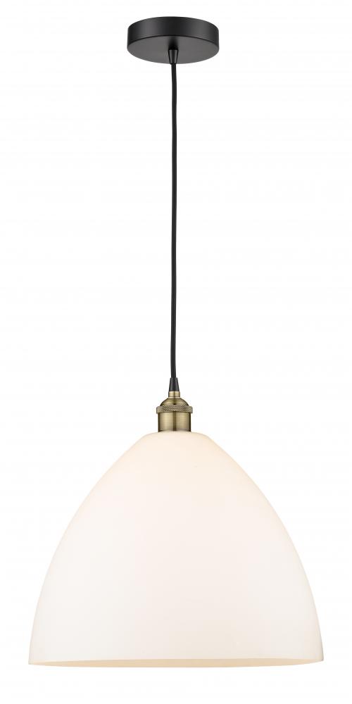 Bristol - 1 Light - 16 inch - Black Antique Brass - Cord hung - Pendant