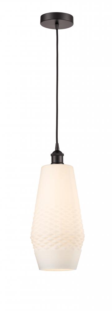 Windham - 1 Light - 7 inch - Oil Rubbed Bronze - Cord hung - Mini Pendant