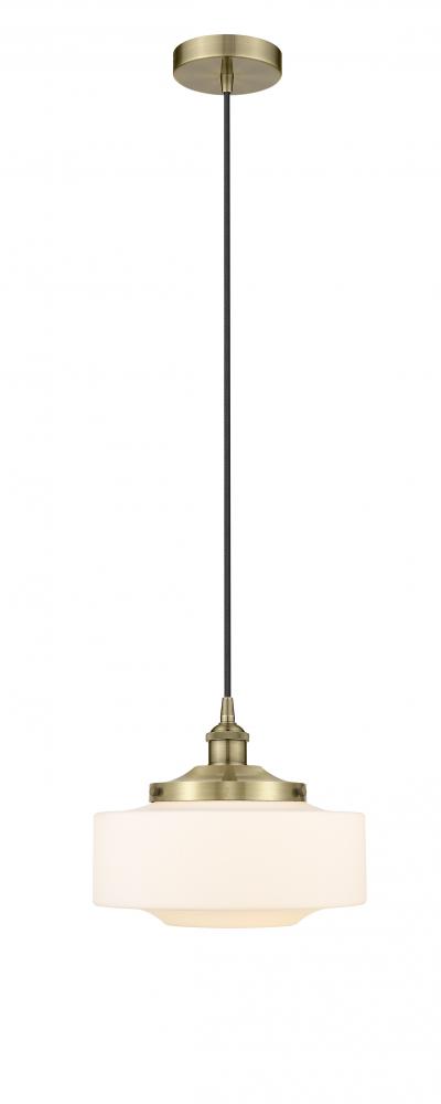 Bridgeton - 1 Light - 12 inch - Antique Brass - Mini Pendant