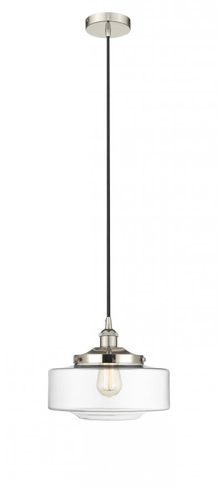 Bridgeton - 1 Light - 12 inch - Polished Nickel - Mini Pendant