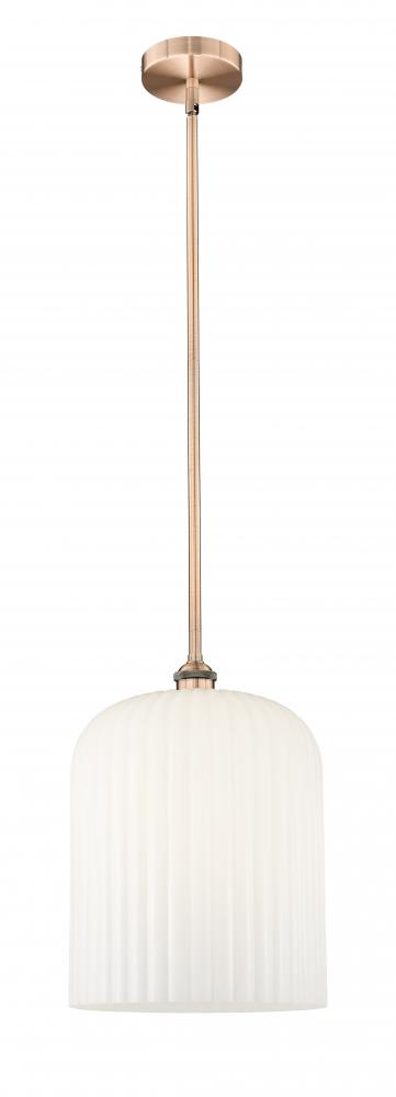 Bridal Veil - 1 Light - 5 inch - Antique Copper - Stem hung - Mini Pendant