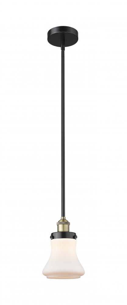 Bellmont - 1 Light - 6 inch - Black Antique Brass - Cord hung - Mini Pendant