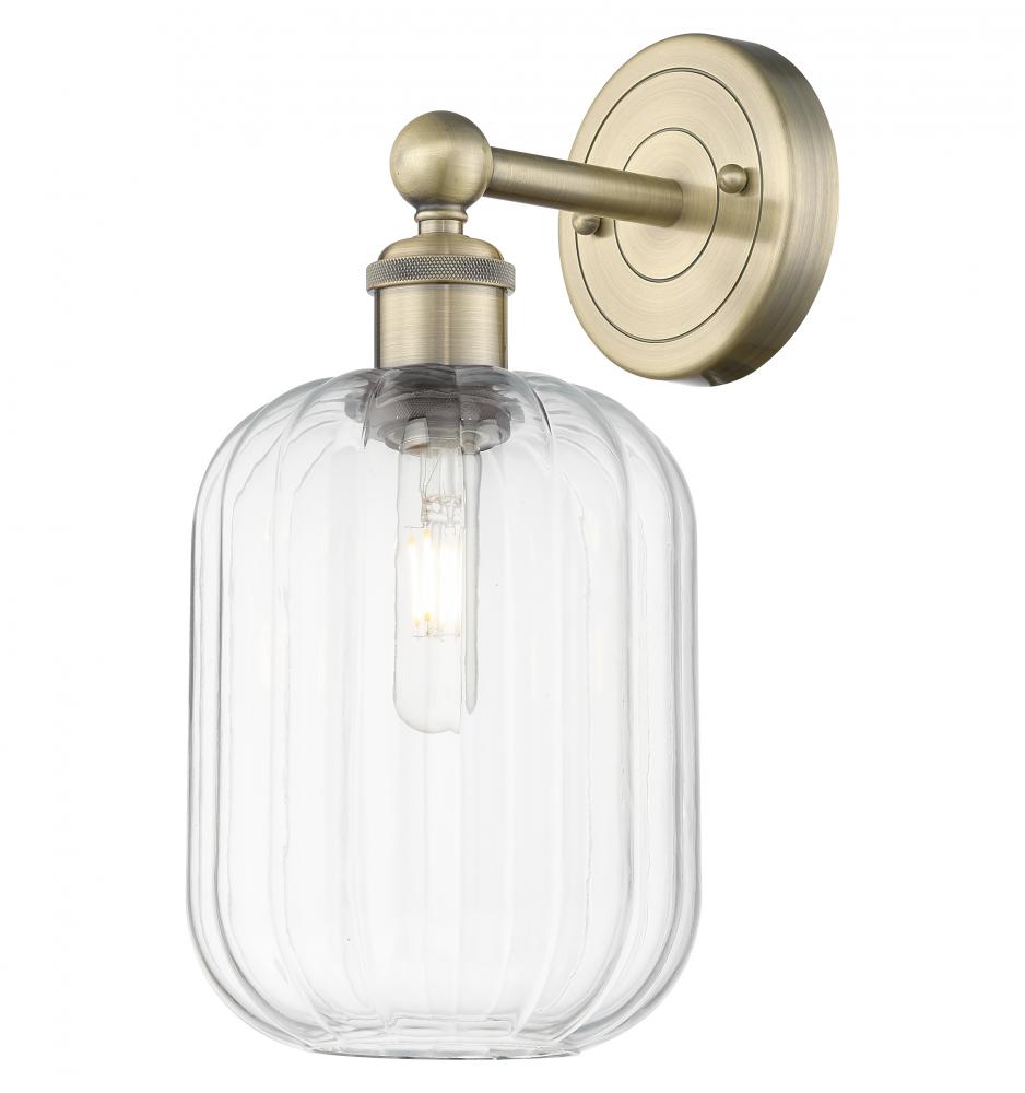 Preston Cylinder - 1 Light - 7 inch - Antique Brass - Sconce