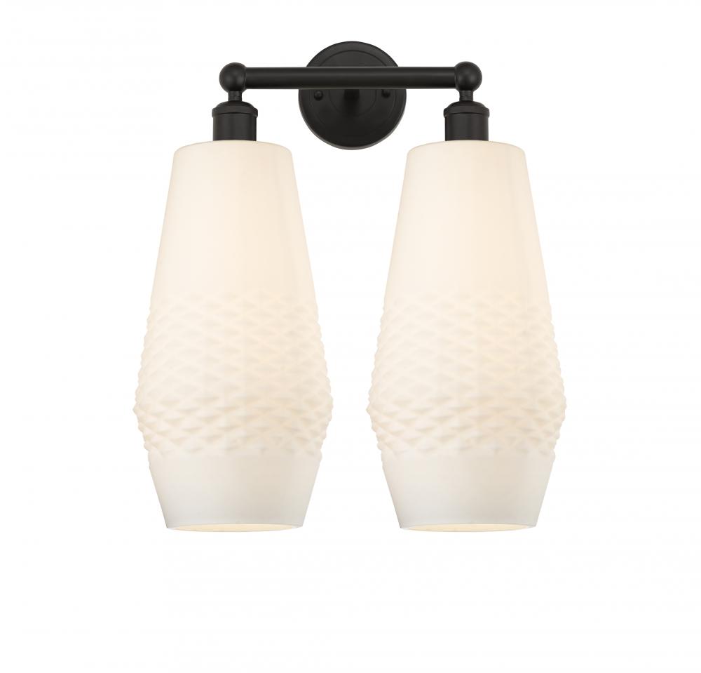 Windham - 2 Light - 16 inch - Oil Rubbed Bronze - Bath Vanity Light