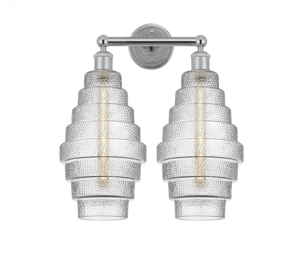 Cascade - 2 Light - 17 inch - Polished Chrome - Bath Vanity Light