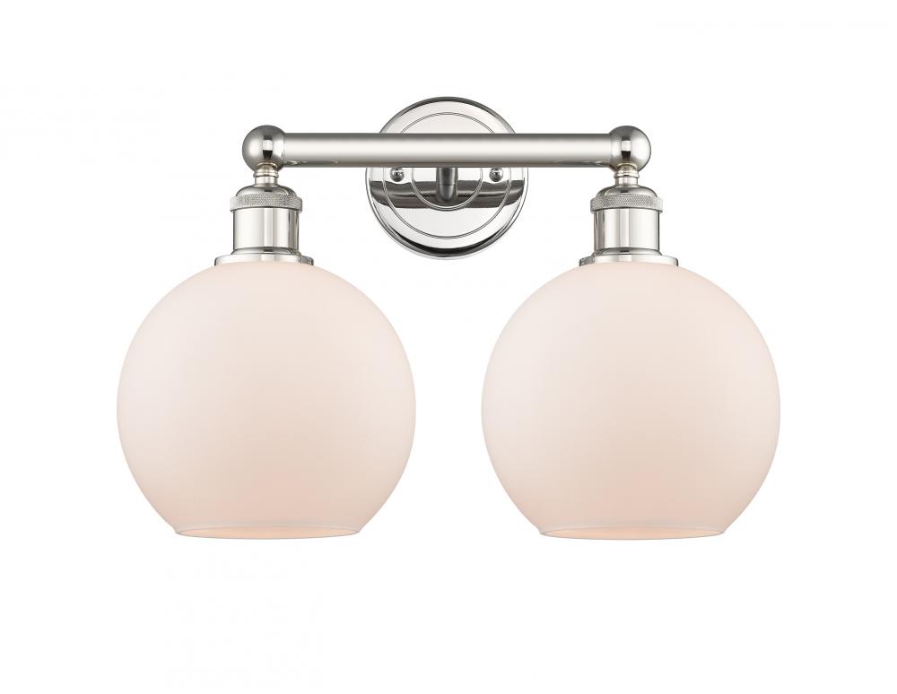 Athens - 2 Light - 17 inch - Polished Nickel - Bath Vanity Light