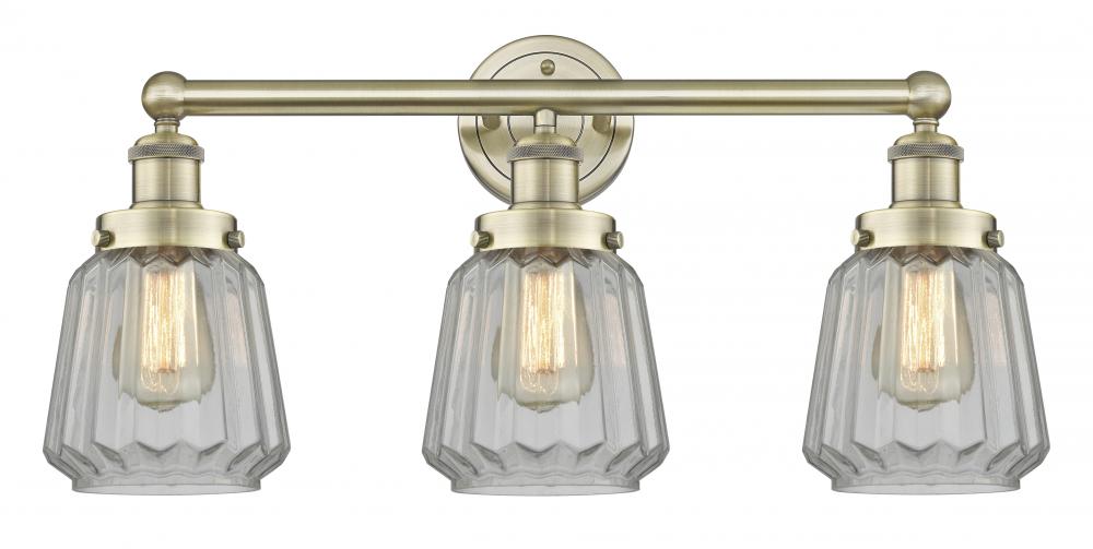 Chatham - 3 Light - 25 inch - Antique Brass - Bath Vanity Light