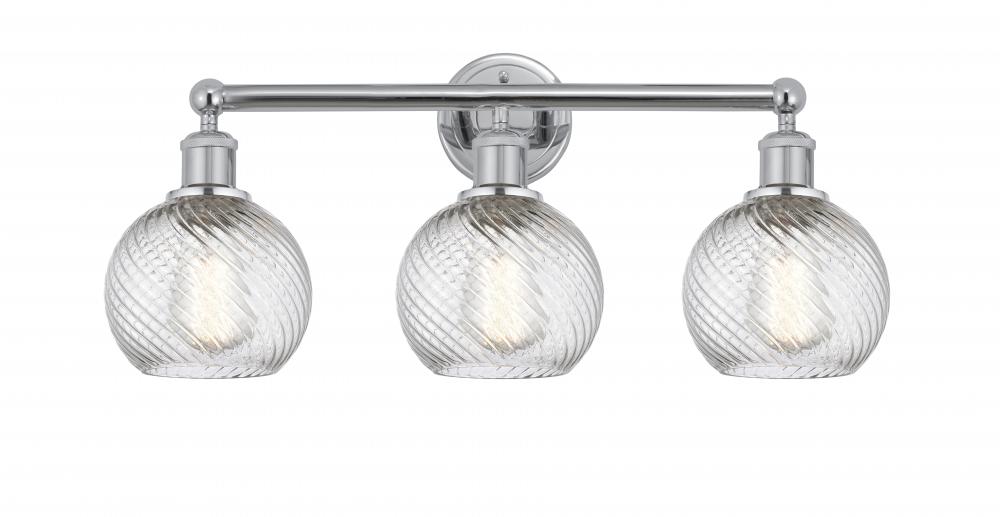 Athens Twisted Swirl 3 Light 24 inch Bath Vanity Light