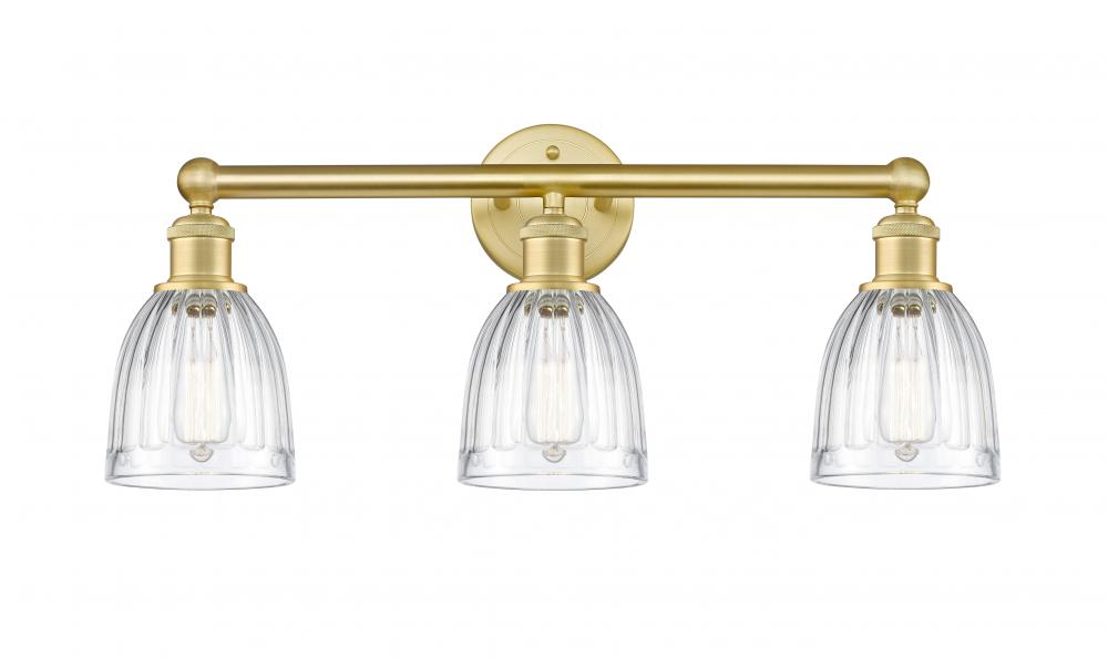 Brookfield - 3 Light - 24 inch - Satin Gold - Bath Vanity Light