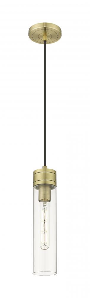 Boreas - 1 Light - 3 inch - Antique Brass - Cord Hung - Mini Pendant