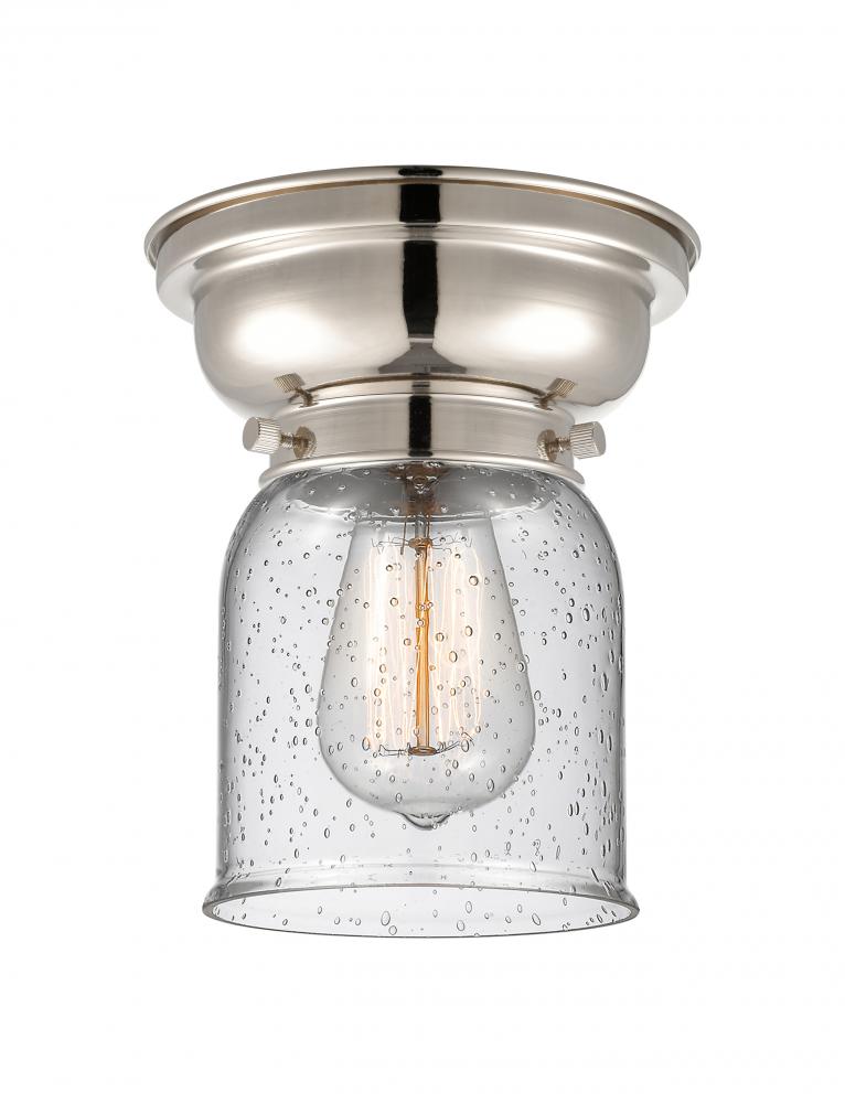Bell - 1 Light - 6 inch - Polished Nickel - Flush Mount