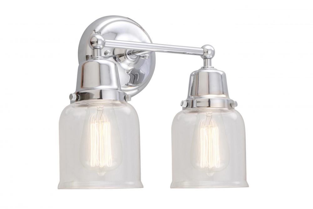 Small Bell 2 Light Bath Vanity Light
