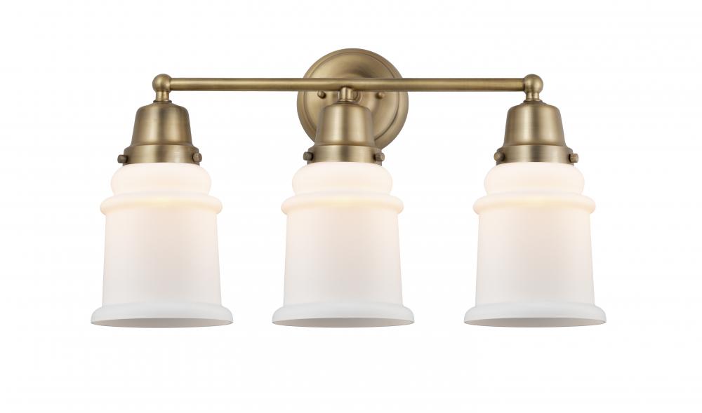 Canton - 3 Light - 22 inch - Brushed Brass - Bath Vanity Light