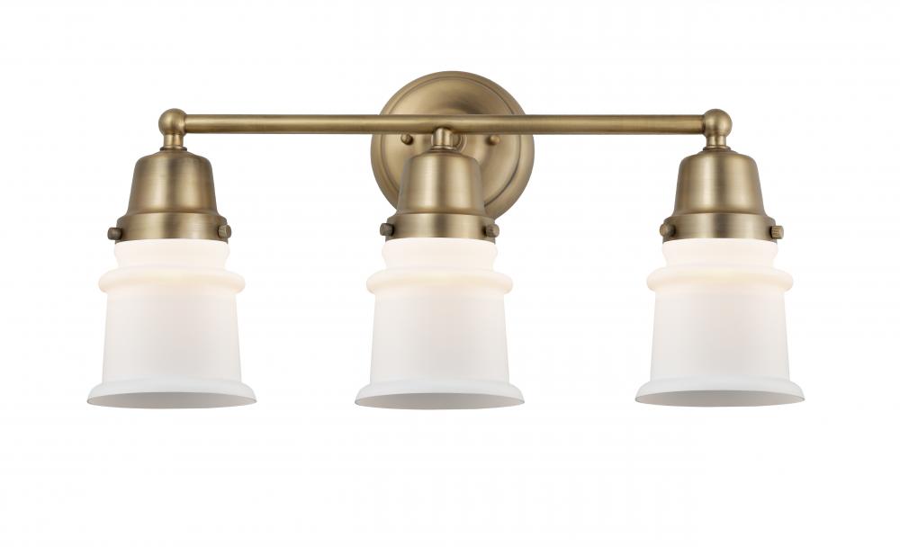 Canton - 3 Light - 21 inch - Brushed Brass - Bath Vanity Light