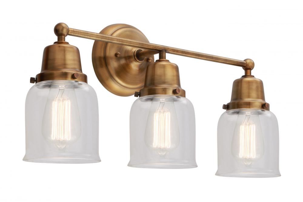 Small Bell 3 Light Bath Vanity Light