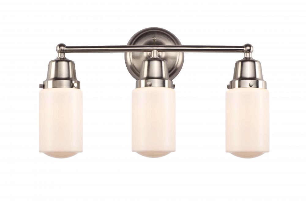 Dover - 3 Light - 21 inch - Brushed Satin Nickel - Bath Vanity Light