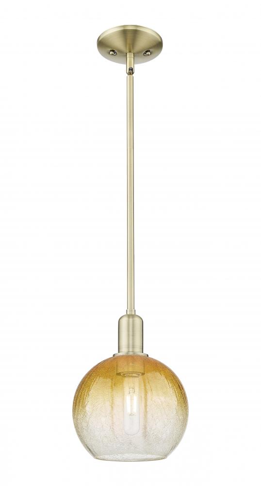 Brookhaven Globe - 1 Light - 6 inch - Antique Brass - Mini Pendant
