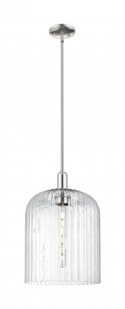 Bridal Veil - 1 Light - 12 inch - Polished Nickel - Mini Pendant