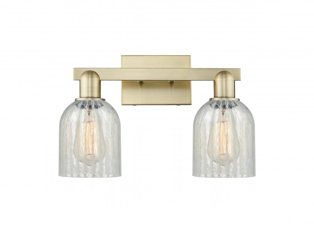 Caledonia - 2 Light - 16 inch - Antique Brass - Bath Vanity Light