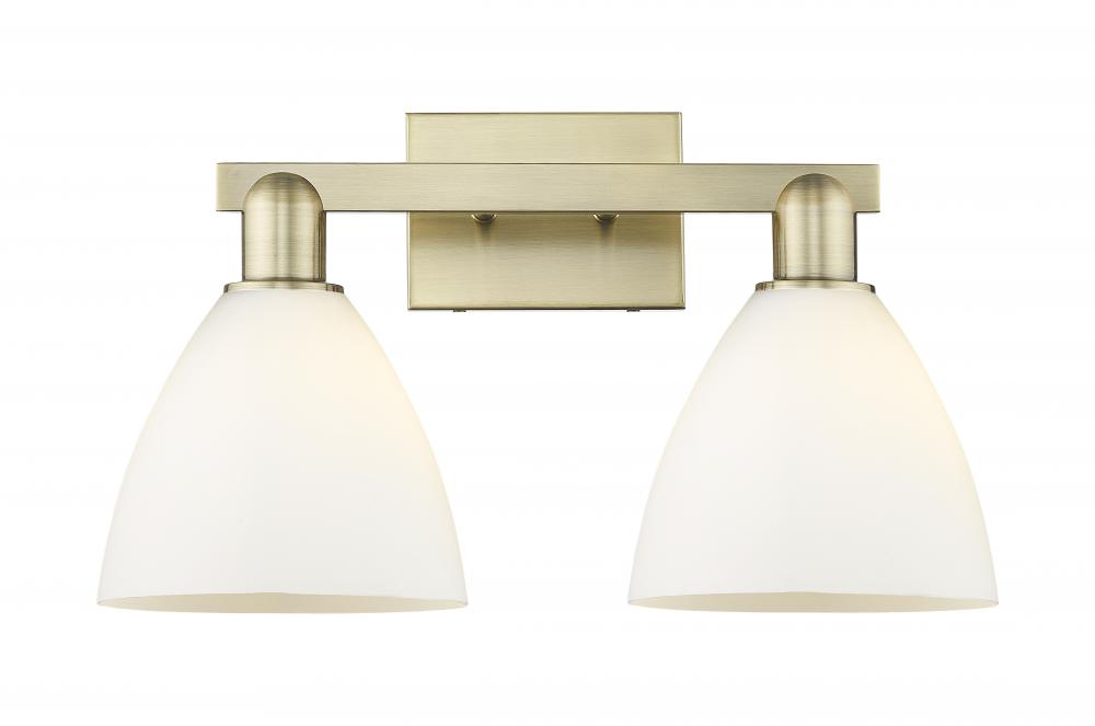 Bristol - 2 Light - 19 inch - Antique Brass - Bath Vanity Light