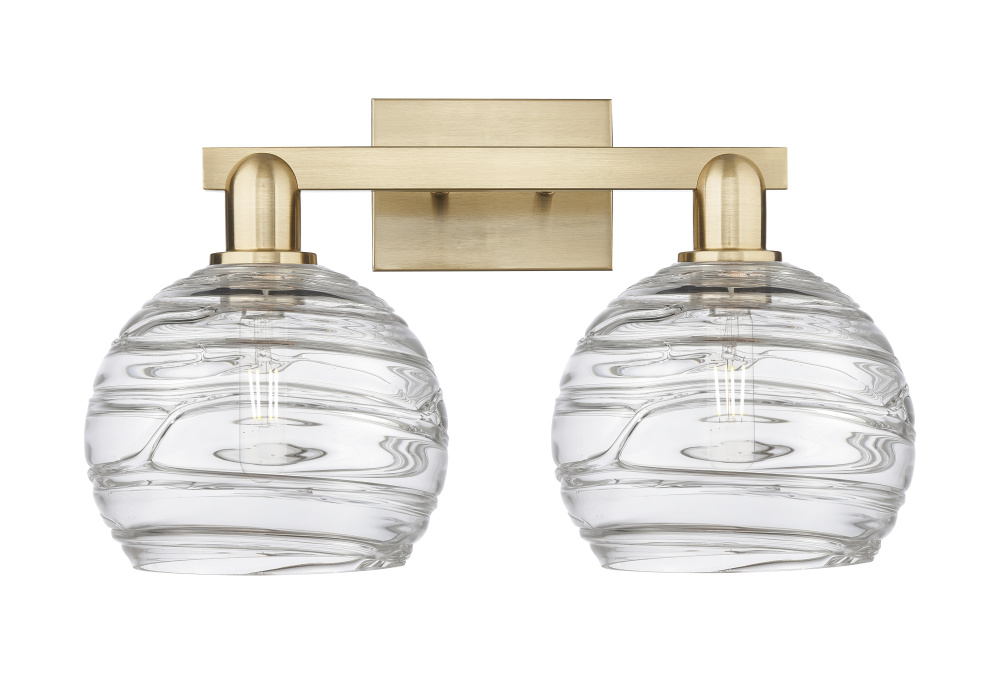 Athens Deco Swirl - 2 Light - 19 inch - Champagne Bronze - Bath Vanity Light