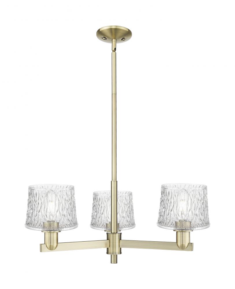 Niagara - 3 Light - 28 inch - Antique Brass - Stem hung - Pendant