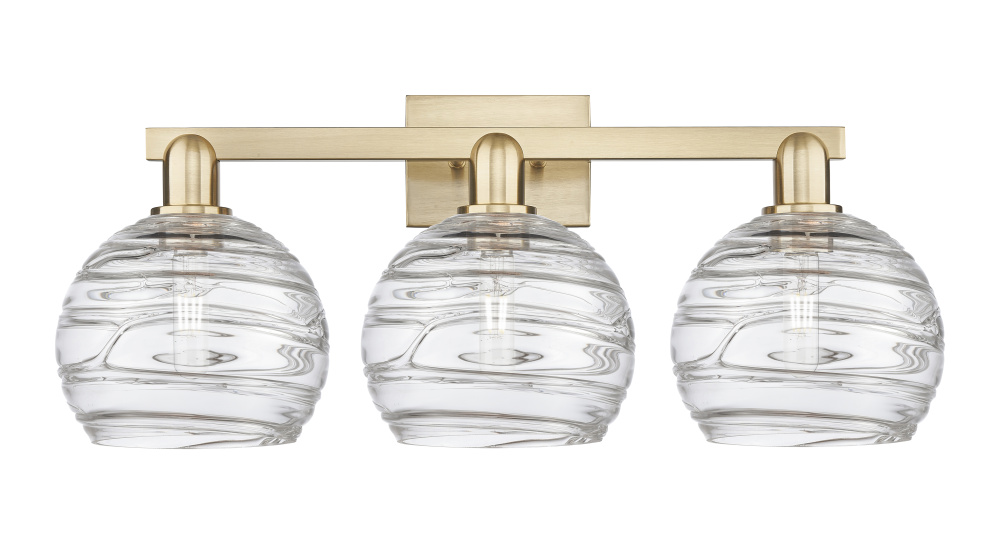 Athens Deco Swirl - 3 Light - 27 inch - Champagne Bronze - Bath Vanity Light