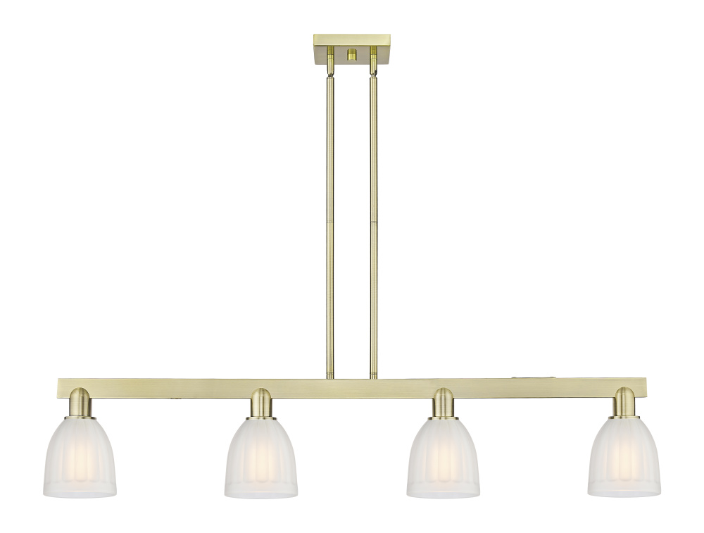 Brookfield - 4 Light - 49 inch - Antique Brass - Stem hung - Island Light