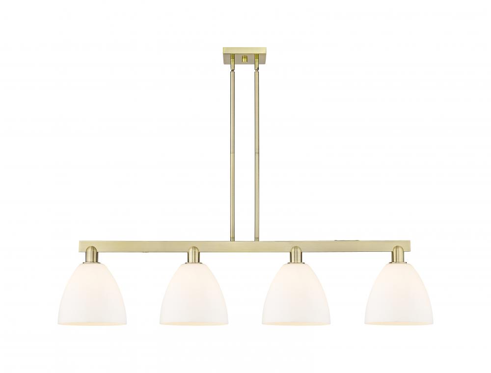 Bristol - 4 Light - 52 inch - Antique Brass - Stem hung - Island Light