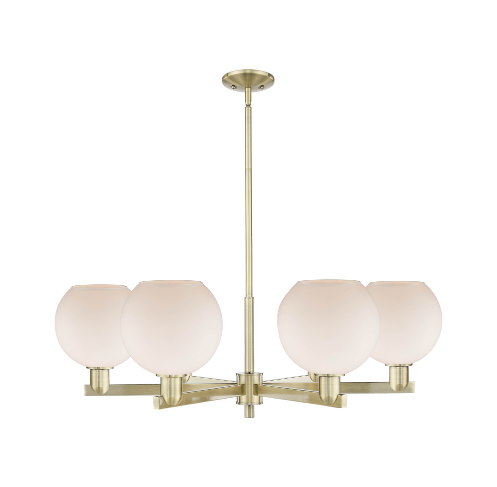 Athens - 6 Light - 38 inch - Antique Brass - Stem hung - Chandelier