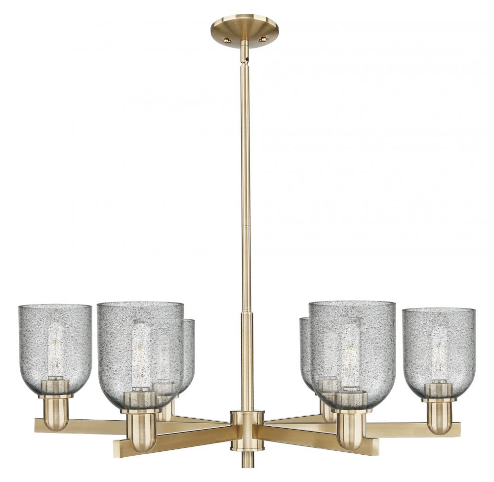 Caledonia - 6 Light - 35 inch - Champagne Bronze - Stem hung - Chandelier
