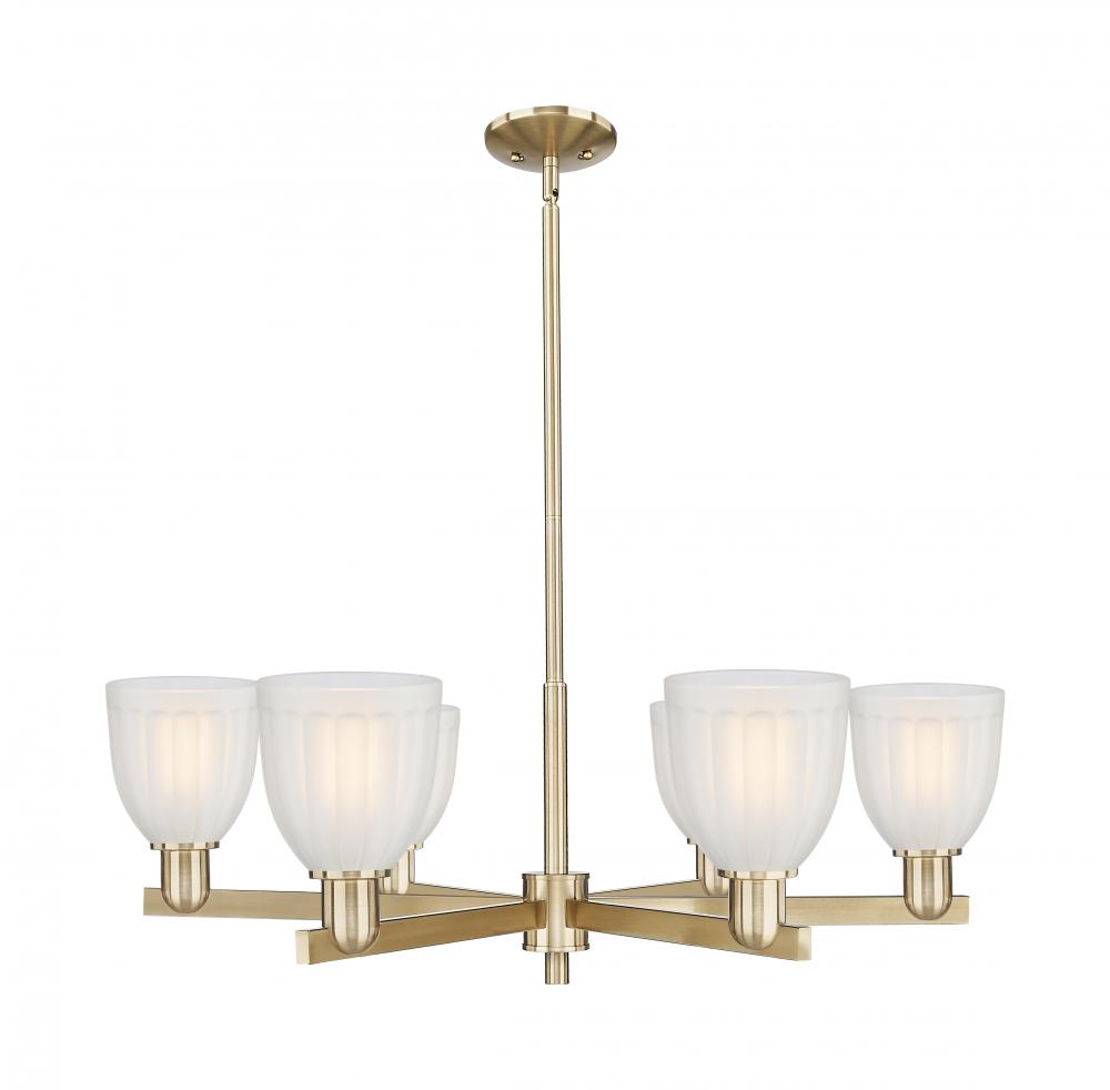 Brookfield - 6 Light - 36 inch - Champagne Bronze - Stem hung - Chandelier