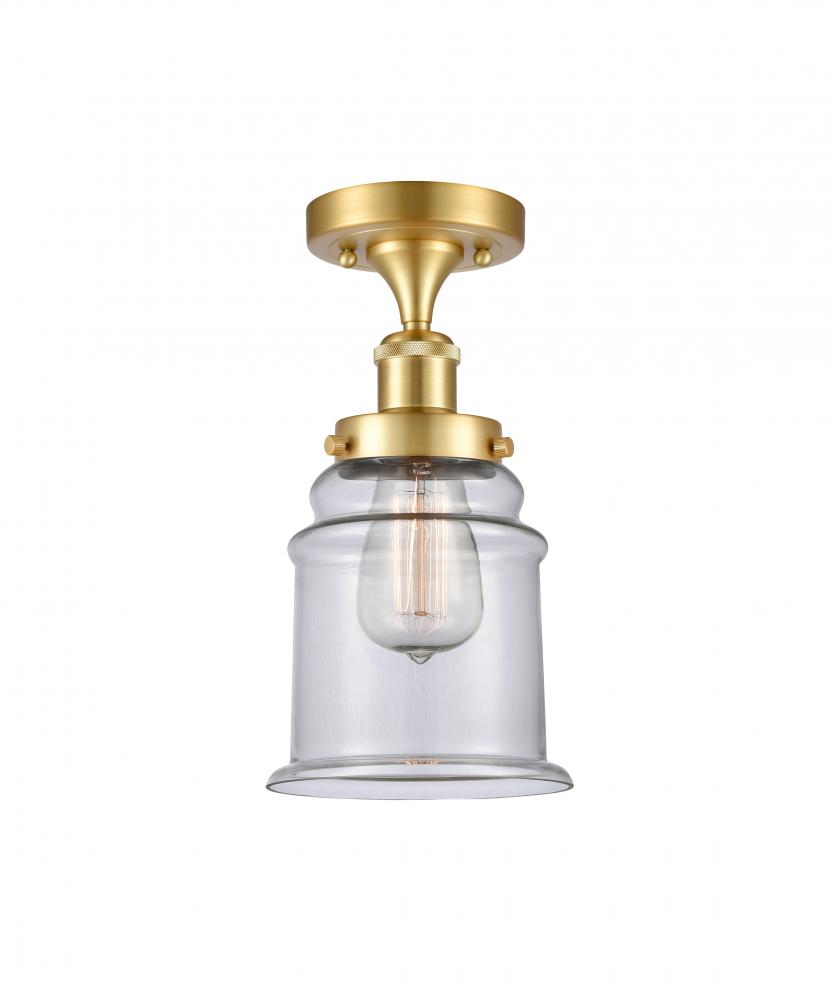 Canton - 1 Light - 6 inch - Satin Gold - Flush Mount