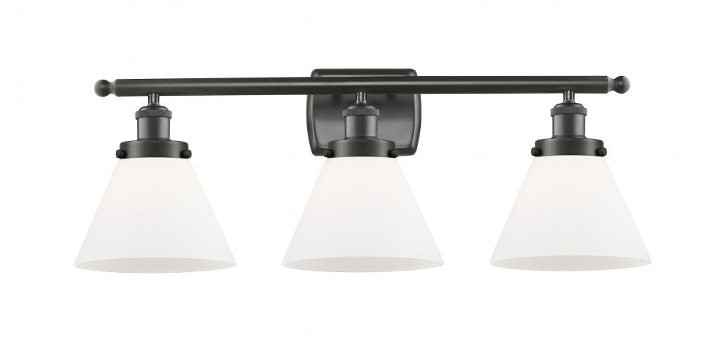 Cone - 3 Light - 28 inch - Oil Rubbed Bronze - Bath Vanity Light