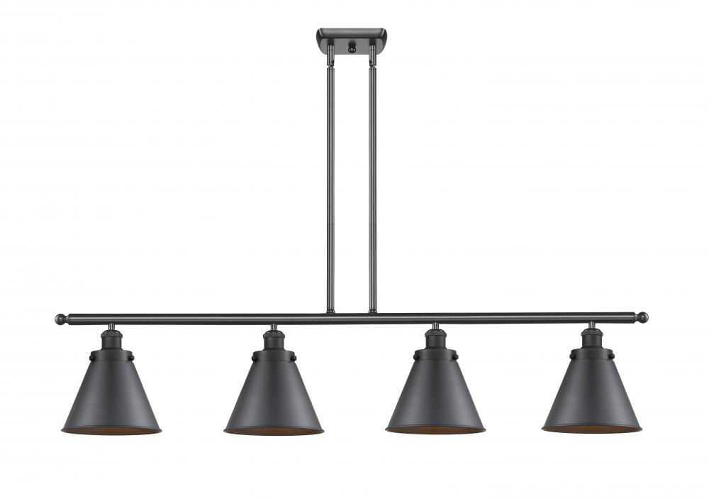 Appalachian - 4 Light - 48 inch - Matte Black - Stem Hung - Island Light