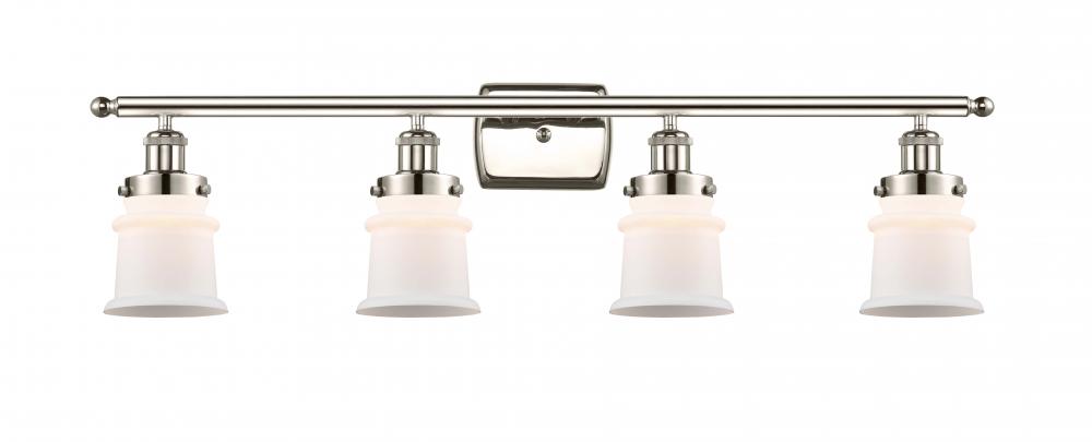 Canton - 4 Light - 36 inch - Polished Nickel - Bath Vanity Light