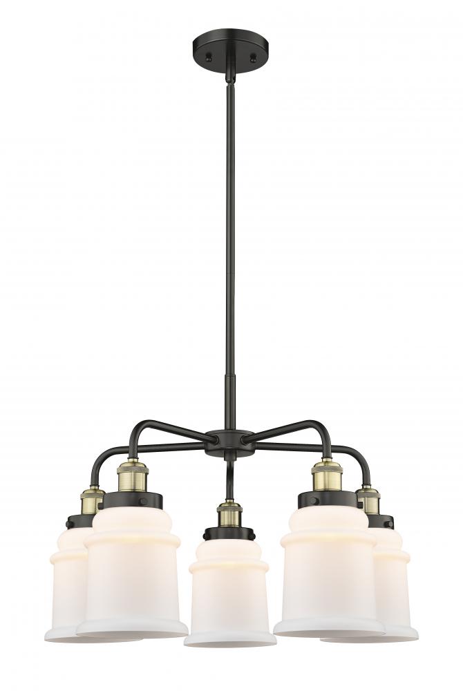 Canton - 5 Light - 25 inch - Black Antique Brass - Chandelier