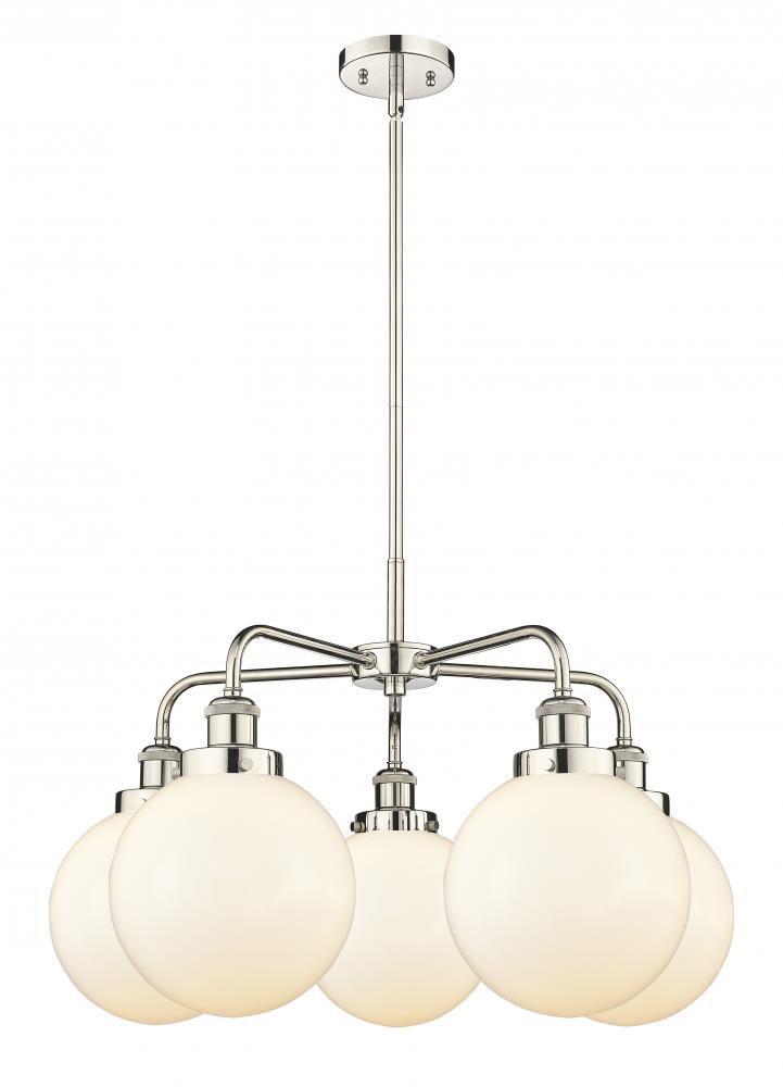 Beacon - 5 Light - 27 inch - Polished Nickel - Chandelier