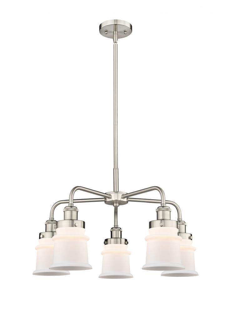 Canton - 5 Light - 24 inch - Satin Nickel - Chandelier