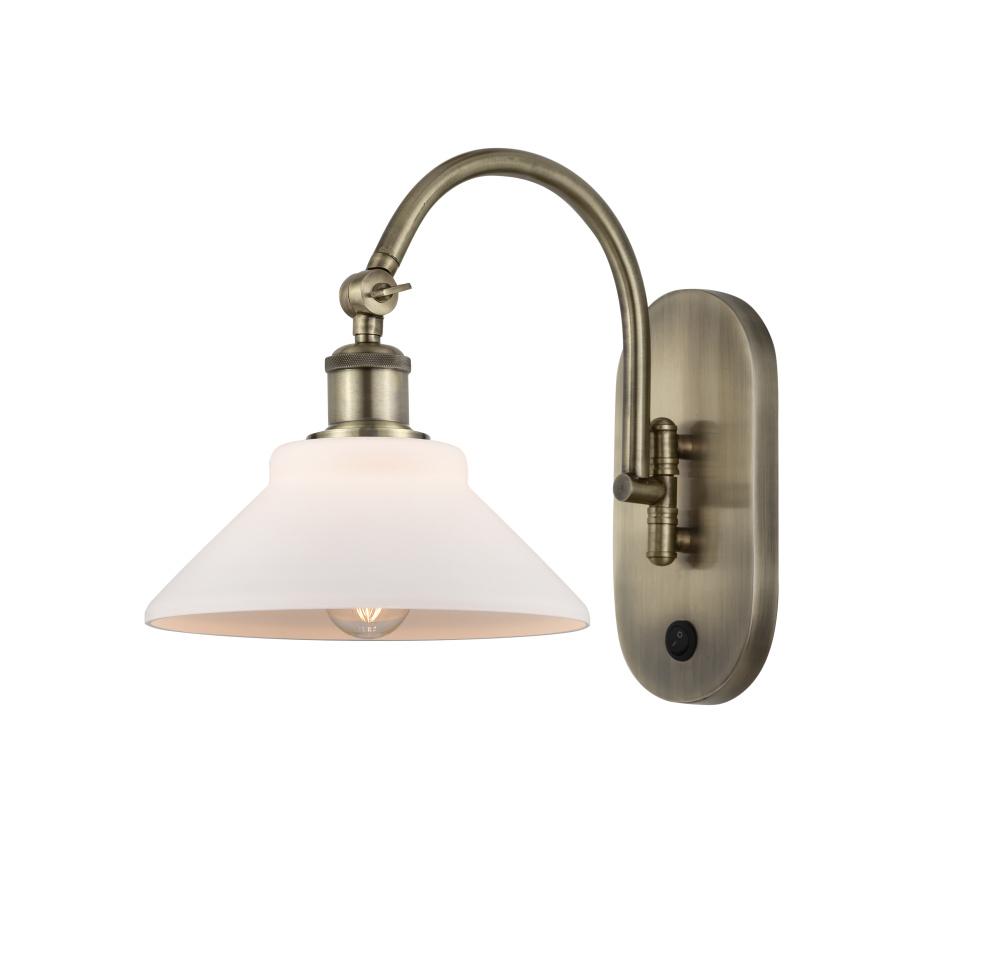 Orwell - 1 Light - 8 inch - Antique Brass - Adjustable - Sconce