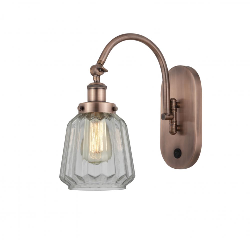 Chatham - 1 Light - 7 inch - Antique Copper - Adjustable Swing Arm