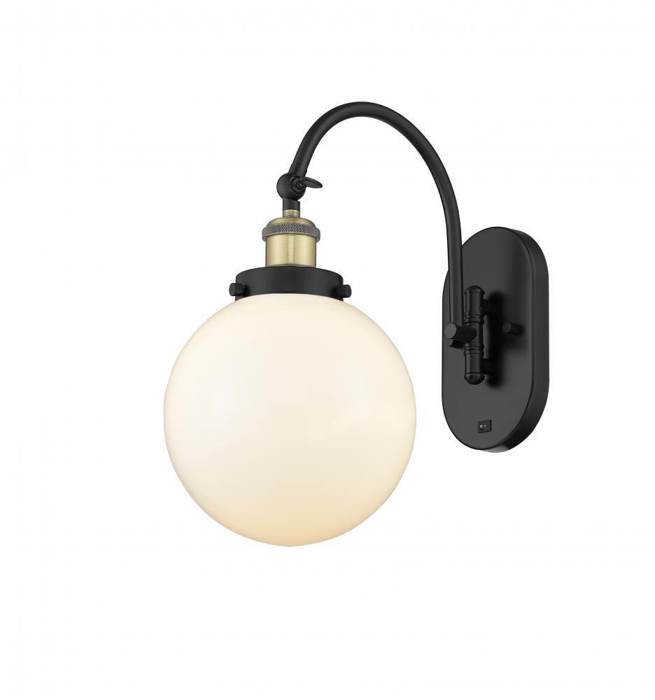 Beacon - 1 Light - 8 inch - Black Antique Brass - Adjustable Swing Arm