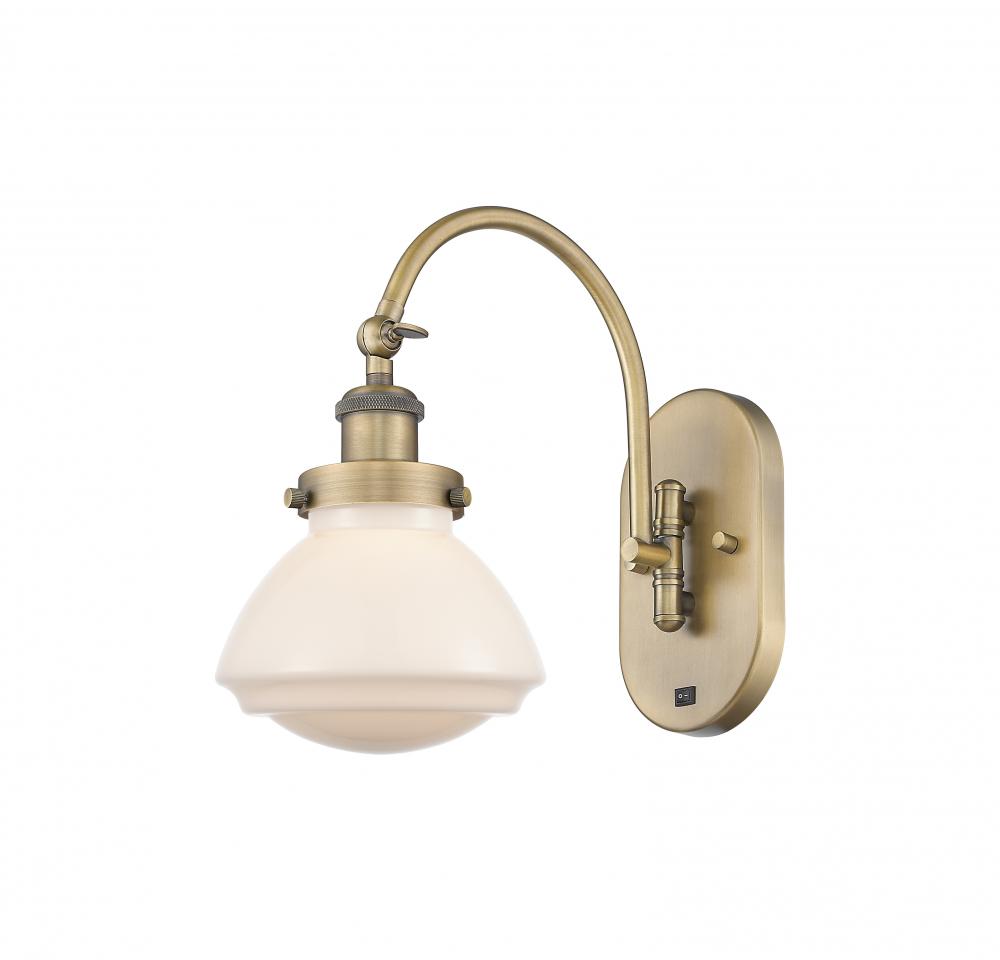 Olean - 1 Light - 7 inch - Brushed Brass - Adjustable Swing Arm