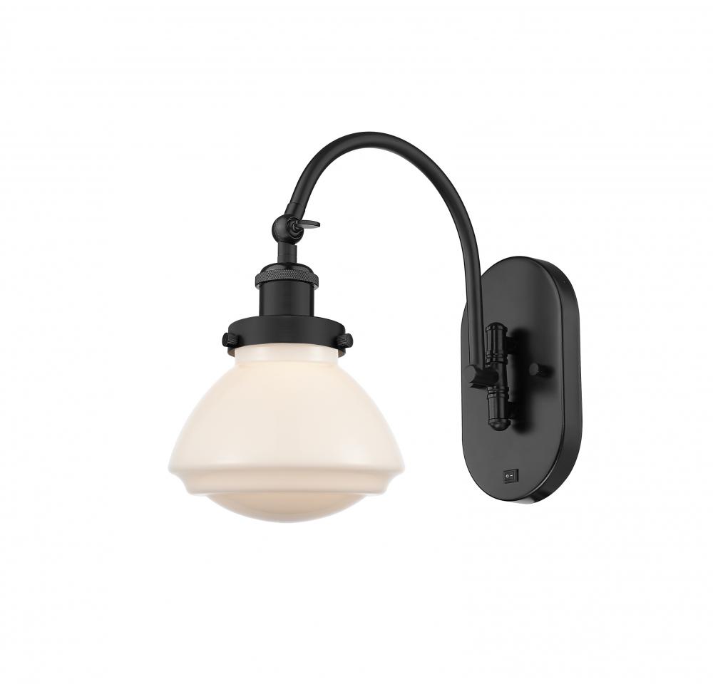 Olean - 1 Light - 7 inch - Matte Black - Adjustable Swing Arm
